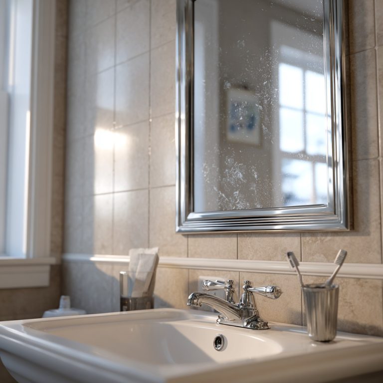 How to Clean Toothpaste Splatters from Bathroom Mirrors Without Leaving Streaks